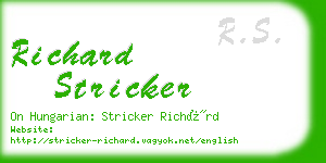 richard stricker business card